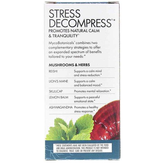 MycoBotanicals Stress Decompress, 60 Veg Capsules, HDF