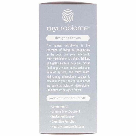 Mycrobiome Probiotic 30 Billion CFU, Adult 50+ Formula, 30 Enteric Coated Veg Capsules, SLR