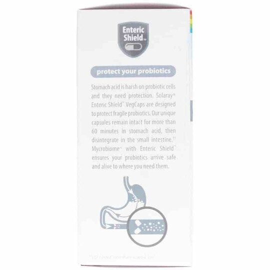Mycrobiome Probiotic 30 Billion CFU, Adult 50+ Formula, 30 Enteric Coated Veg Capsules, SLR
