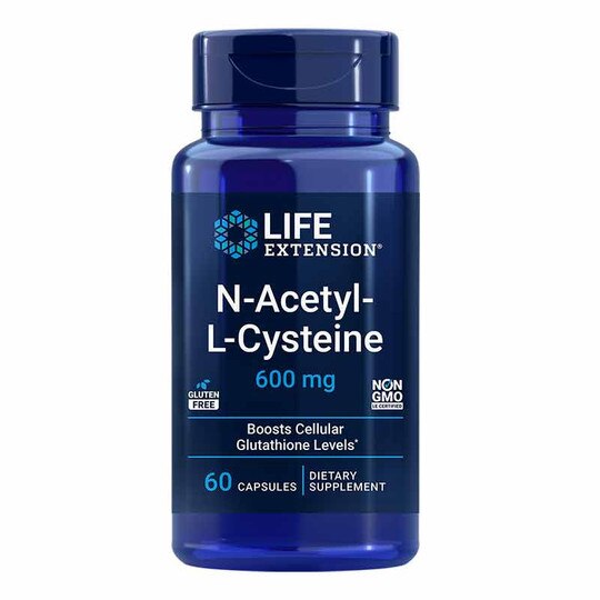 N-Acetyl-L-Cysteine 600 Mg, 60 Veg Capsules, LFE