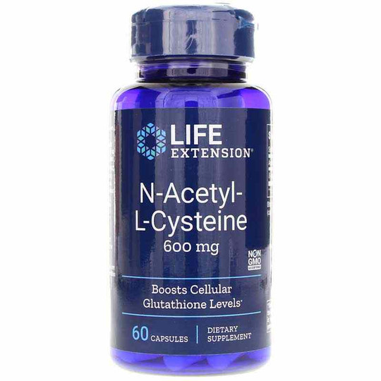 N-Acetyl-L-Cysteine 600 Mg, 60 Veg Capsules, LFE