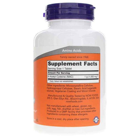 NAC 1000 Mg, 120 Tablets, NOW