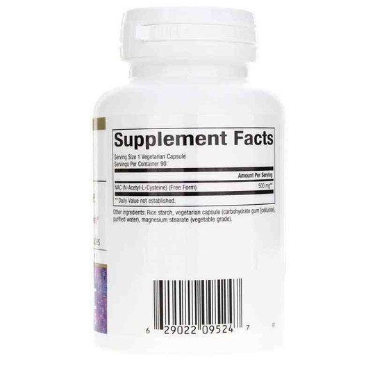 NAC 500 Mg, 90 Veg Capsules, BCN