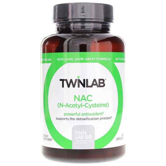 NAC (N-Acetyl-L-Cysteine), 60 Capsules, TWL