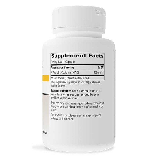 NAC N-Acetyl L-Cysteine, 60 Capsules, INT