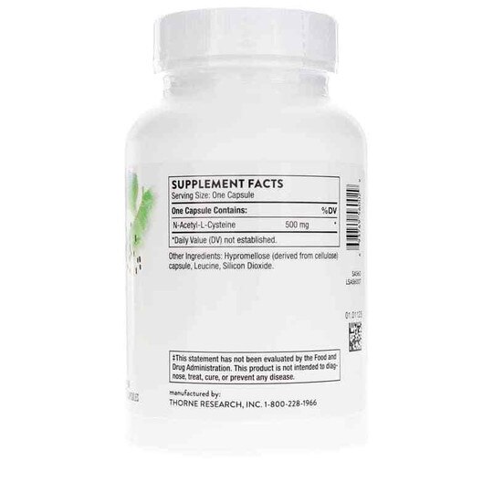 NAC N-Acetylcysteine, 90 Capsules, THR