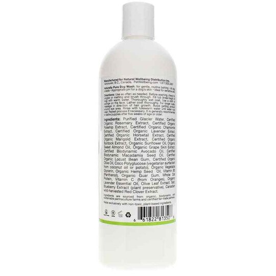 Naturally Pure Dog Wash Lavender Scent Pet Wellbeing