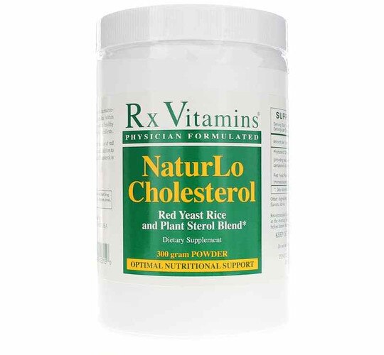 NaturLo Cholesterol Powder, 300 Grams, RXV