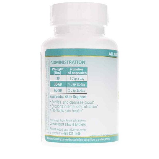 Neem Plus Skin Support for Pets, 90 Capsules, AY