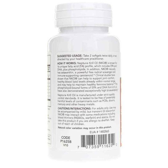 Neptune Krill Oil 500 Mg, 60 Softgels, PFLB