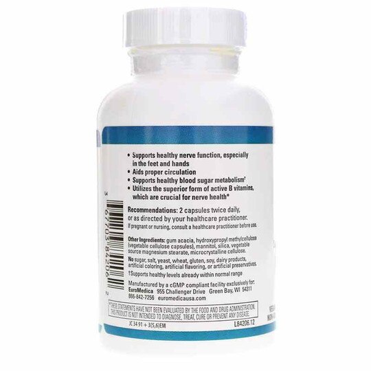 Nerve Complex, 60 Capsules, EUMD