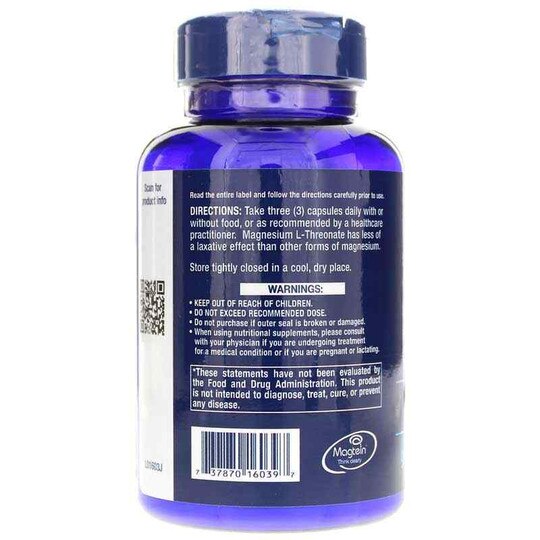 Neuro-Mag Magnesium L-Threonate, 90 Veg Capsules, LFE