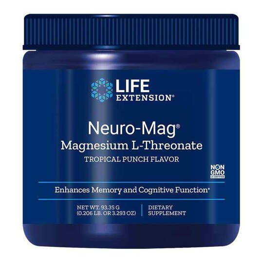 Neuro-Mag Magnesium L-Threonate Powder, 3.29 Oz, LFE