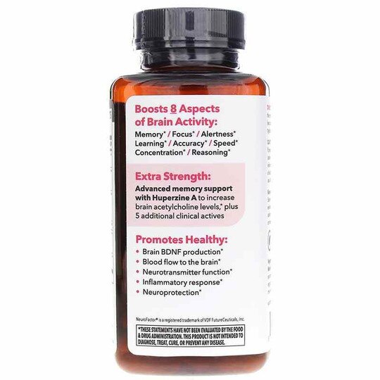 NeuroQ Brain Health Memory & Focus Extra Strength, 60 Veg Capsules, LSE