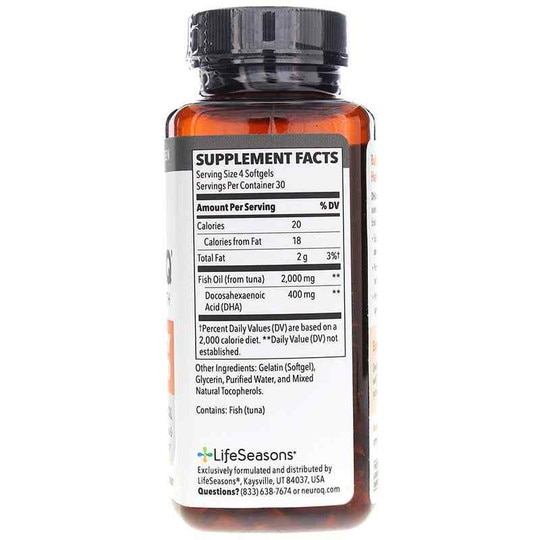NeuroQ Brain Health Memory DHA-400, 120 Softgels, LSE