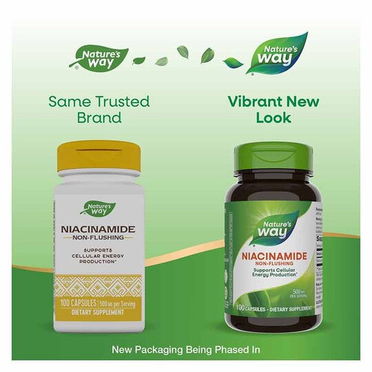 Niacinamide 500 Mg Non-Flushing, 100 Capsules, NWA