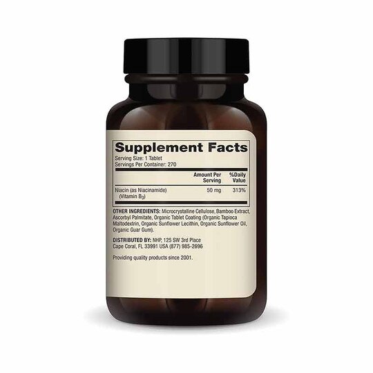Niacinamide Vitamin B3, 270 Mini Tablets, DRM