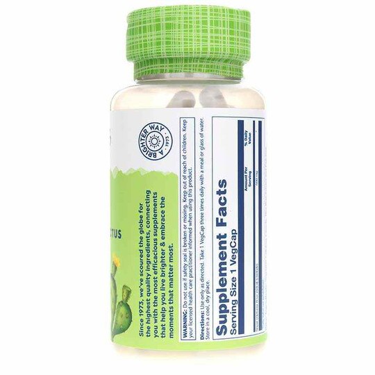 Nopal Prickly Pear Cactus 500 Mg, 100 Veg Capsules, SLR
