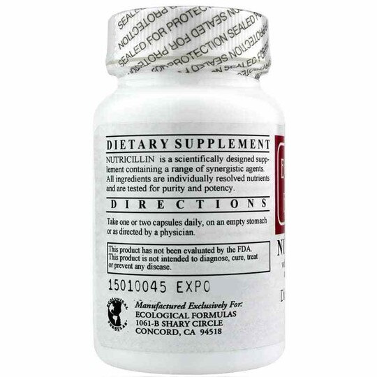 Nutricillin with Lactoferrin, Lysozyme and Nutrient Syn, ECF