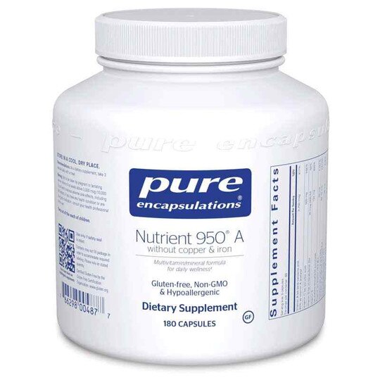 Nutrient 950 A without copper & iron, 180 Capsules, PEC