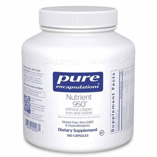 Nutrient 950 without copper, iron and iodine, 180 Capsu, PEC