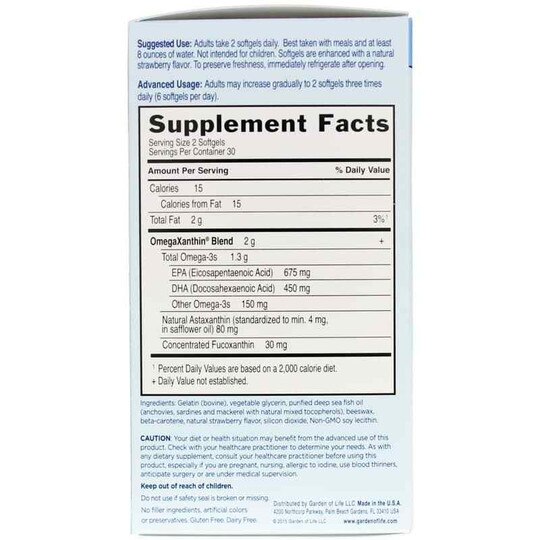 Oceans 3 Beyond Omega-3 with OmegaXanthin, 60 Softgels, GOL