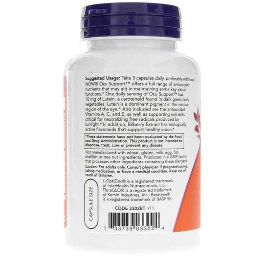 Ocu Support, 120 Veg Capsules, NOW