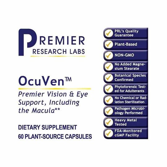 OcuVen Vision and Eye Support, 60 Veg Capsules, PRL