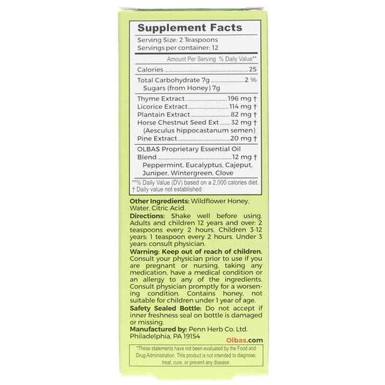 Olbas Cough Syrup, Olbas