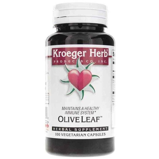 Olive Leaf, 100 Veg Capsules, KRH