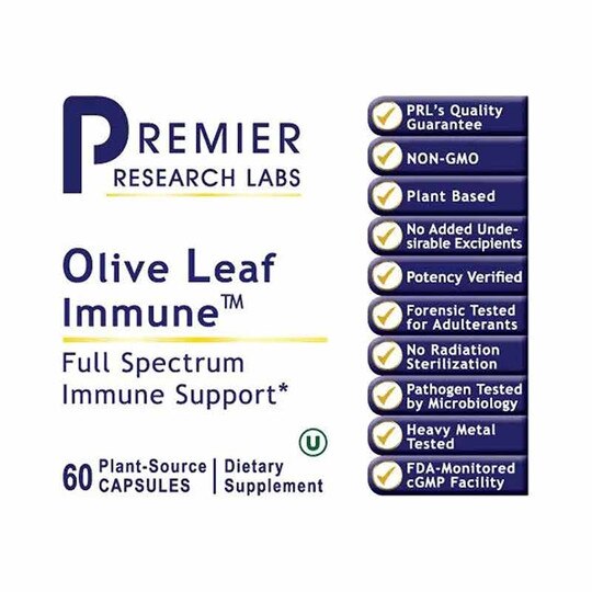 Olive Leaf Immune Full Spectrum Immune Support, 60 Veg, PRL