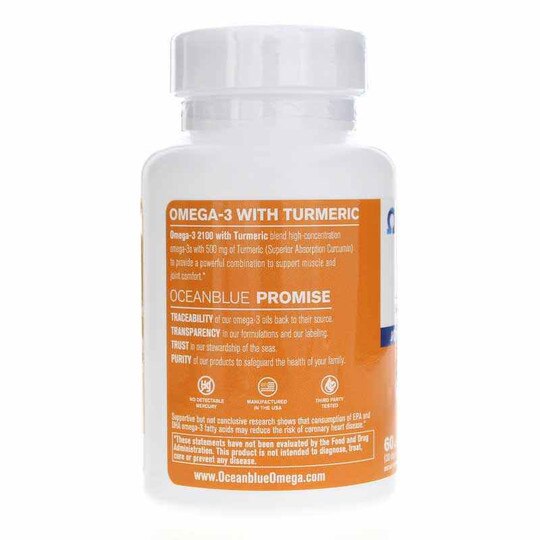 Omega3 2100 with Turmeric, Ocean Blue