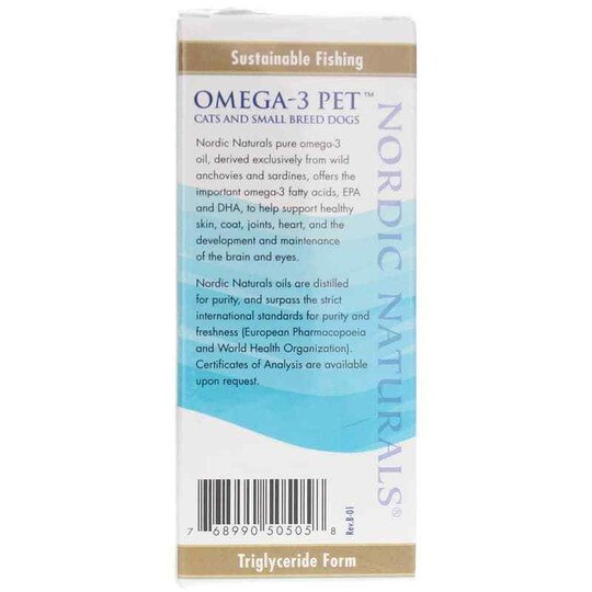 Omega-3 Pet Liquid Cats & Small Dogs, 2 Oz, NRN