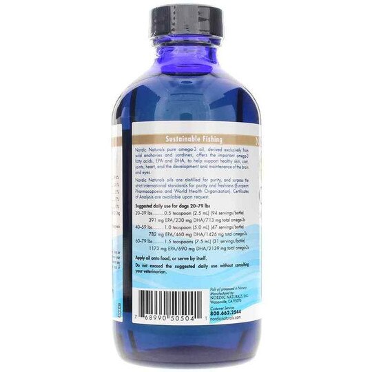 Omega-3 Pet Liquid Medium to Large Dogs, 8 Oz, NRN