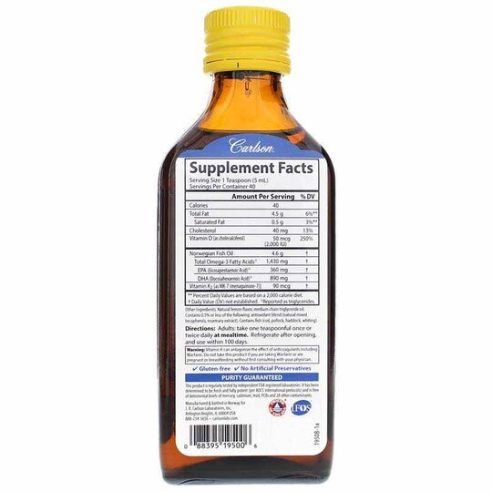 Omega-3 plus D & K, 6.7 Oz, CL