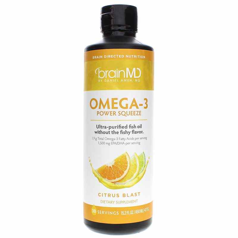 Omega3 Power Squeeze, BrainMD