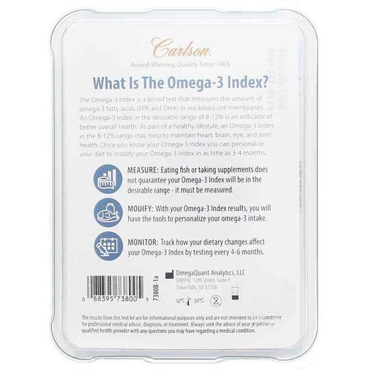 Omega-3 Test Kit, Carlson Labs