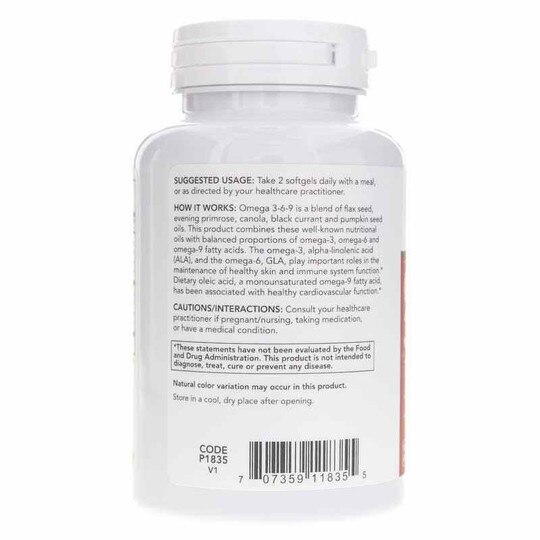 Omega-3-6-9 1000 Mg, 100 Softgels, PFLB
