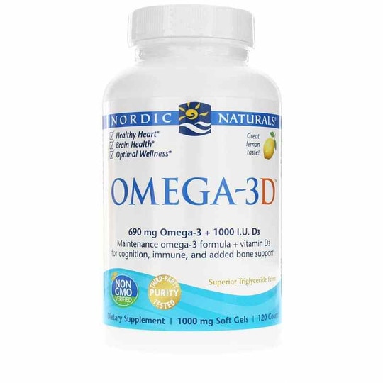 Omega 3d Lemon Softgels Nordic Naturals