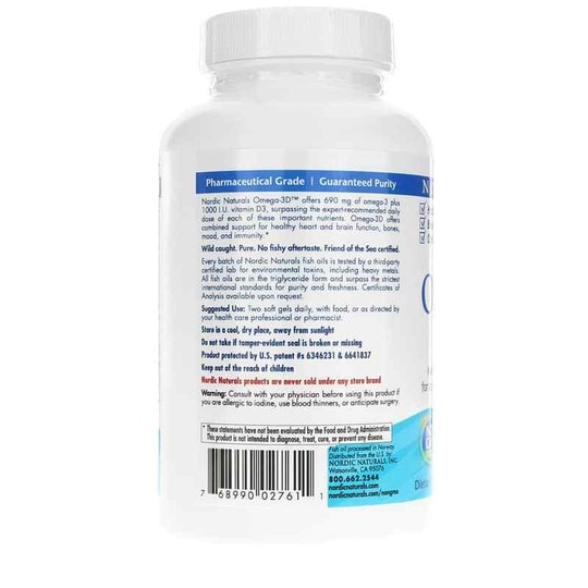 Omega 3d Lemon Softgels Nordic Naturals