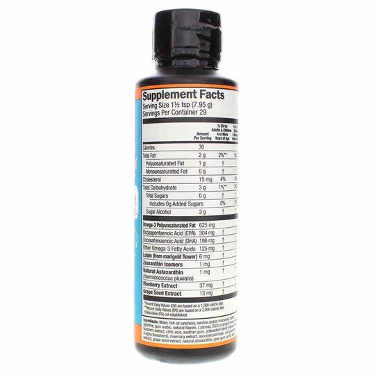 Omega Pals Hooty Fruity Tangerine Omega + Eye Nutrition Fish Oil, 8 Oz, BOO