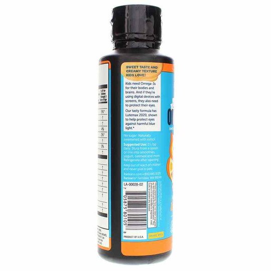 Omega Pals Hooty Fruity Tangerine Omega + Eye Nutrition Fish Oil, 8 Oz, BOO