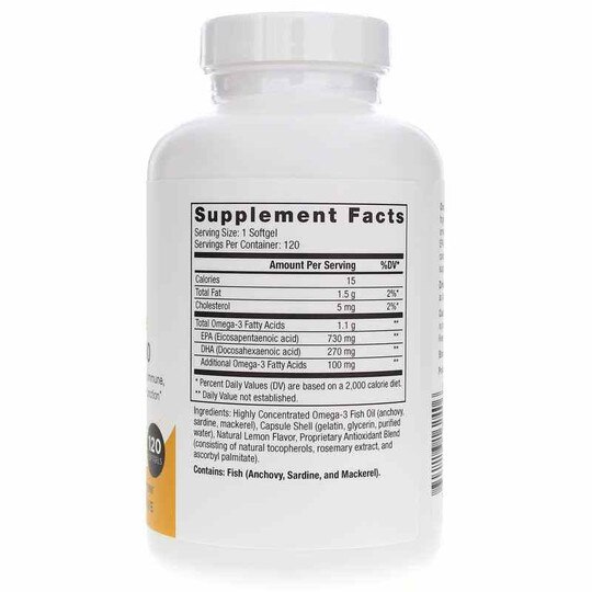 Omega Pure EPA-DHA 1000, 120 Softgels, ND