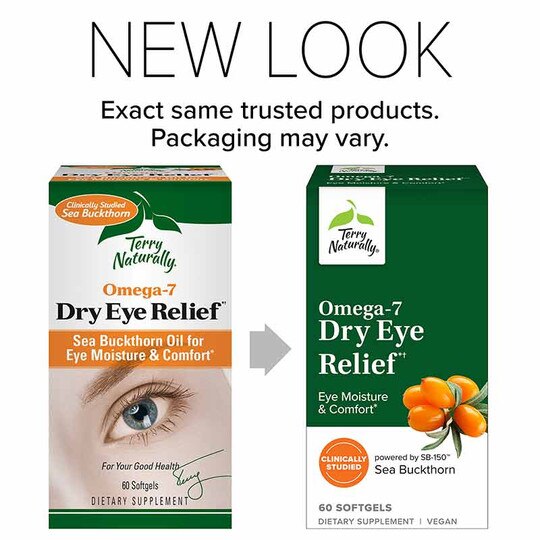 Omega-7 Dry Eye Relief, 60 Softgels, TNT