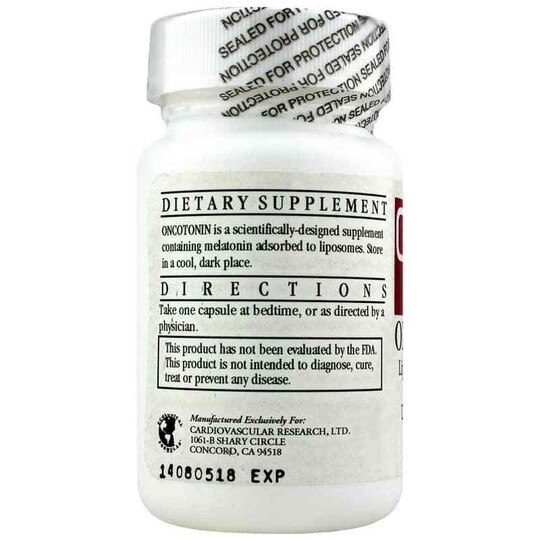 Oncotonin Liposomal Melatonin 10 Mg, 30 Capsules, CR