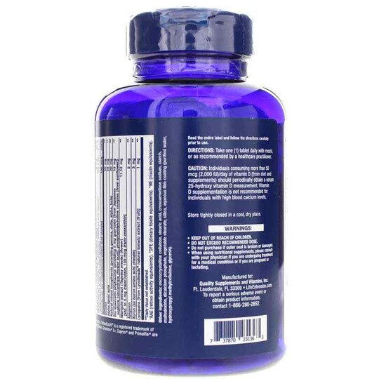 One-Per-Day Multivitamin, 60 Tablets, LFE