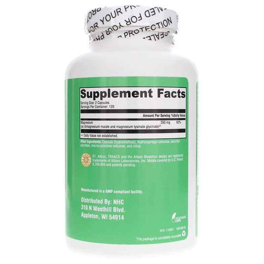 Optimal Magnesium 250 Mg, Natural Healthy Concepts