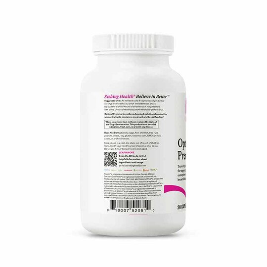 Optimal Prenatal Capsules, 240 Veg Capsules, SKH