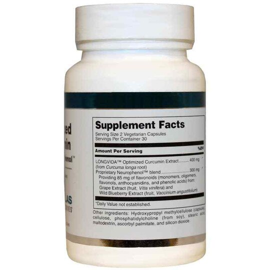 Optimized Curcumin with Neurophenol, 60 Veg Capsules, DGL