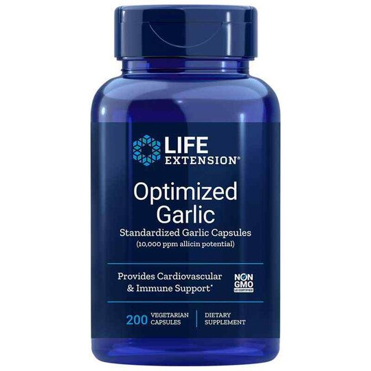 Optimized Garlic, 200 Veg Capsules, LFE
